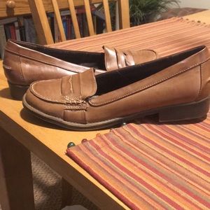 Brown loafers